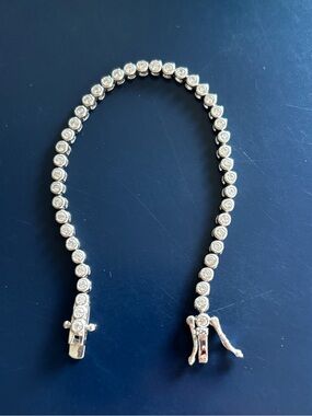 Kids sterling tennis bracelet 4.5inch